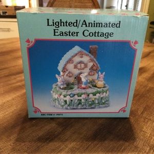 ABC lighted/Animated Easter Cottage